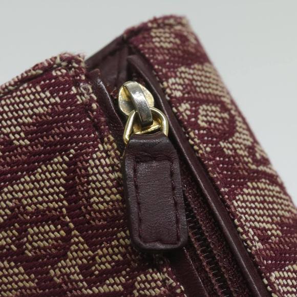 Christian Dior Trotter Canvas Saddle Wallet Red Auth ai709 - Picture 10 of 16